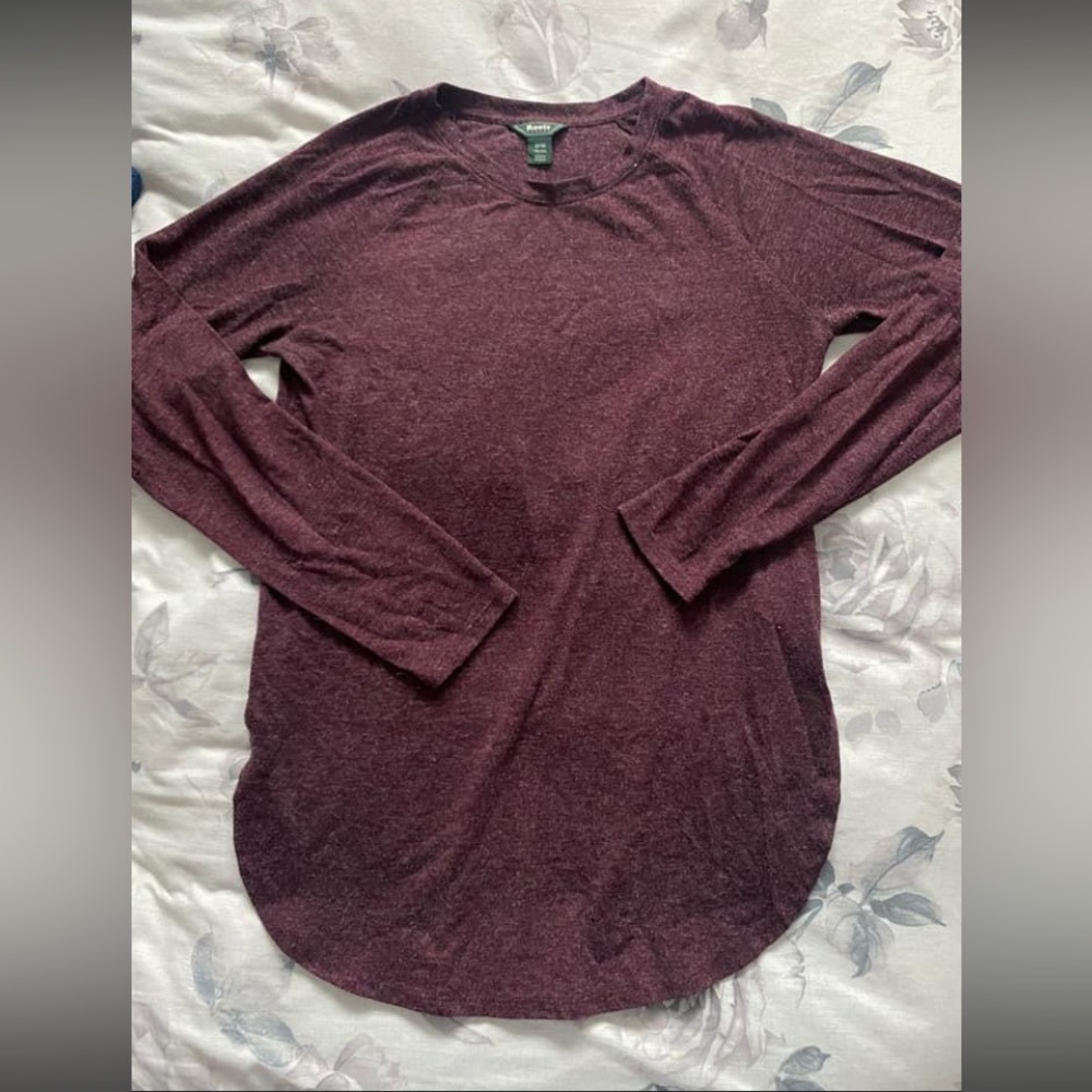ROOTS | Maroon Long Sleeve Tee
